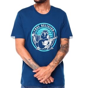 True Religión Striped Buddha Tee  Men's T-shirt